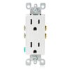 Leviton Decora 15 Amp Tamper-Resistant Duplex Outlet, Grounding, White (10 PACK)
